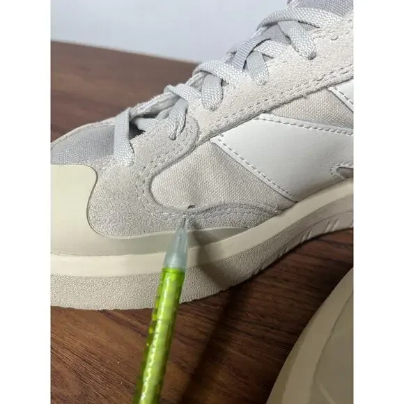 New Balance CT302 White Gray Suede Canvas Men's 9 Neutral Streetwear Casual